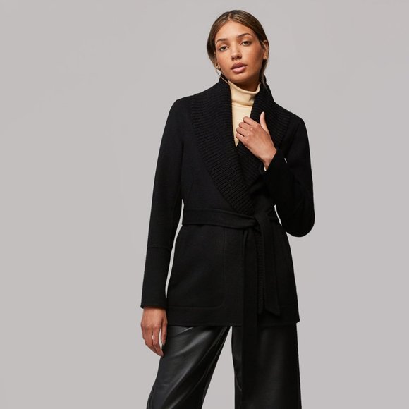 Soia & Kyo Gabby Semi-fitted double-face wool coat - Picture 1 of 6